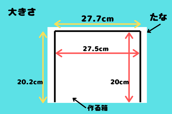 DIY木で作る収納BOXの設計図