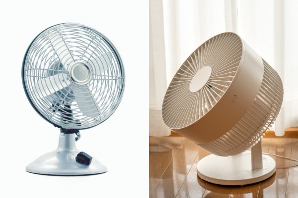 扇風機と差キュレーター