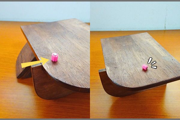 100円ショップの木材で作る、小さな棚の組みたて手順