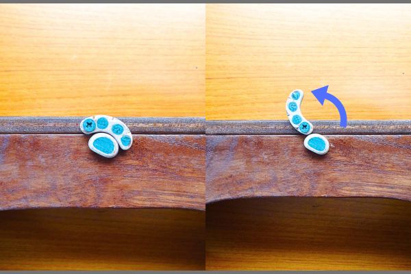 小さな棚のティッシュボックスフック